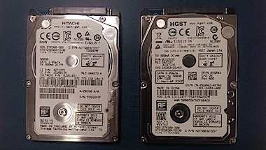 Two faulty Travelstar Z7K500 hard drives