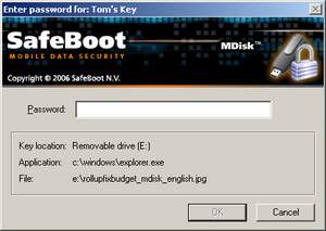 safeboot screen (mcafee)