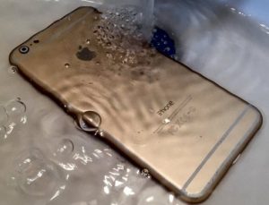 iPhone in water