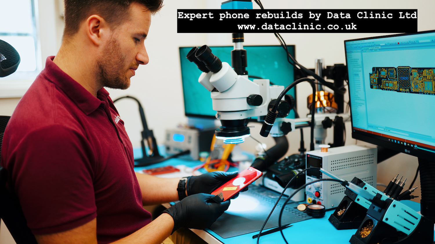 Expert phone rebuild and repair by Data Clinic Ltd